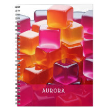 Lebendige Helle Rosa Orange Abstrakte Geleewürfel