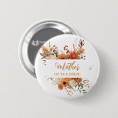 Lebendige Herbst-Blumen-Mutter der Braut Button (Vorne & Hinten)