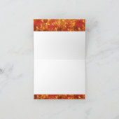 Lebendige Herbstübergänge führen zu Mitteilungskar Dankeskarte (Innenseite)