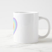 Lebendige herzförmige Design-Tasse Jumbo-Tasse (Rechts)
