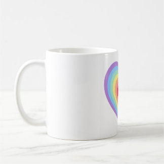 Lebendige herzförmige Design-Tasse Kaffeetasse