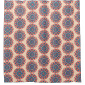 Lebendige Hexcolor Mandala Duschvorhang (Vorderseite)