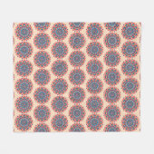Lebendige Hexcolor Mandala Fleecedecke (Vorderseite (Horizontal))