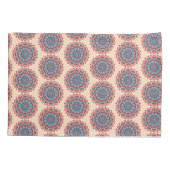 Lebendige Hexcolor Mandala Kissenbezug (Rückseite)