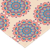 Lebendige Hexcolor Mandala Kurzer Tischläufer (Ecke)