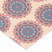 Lebendige Hexcolor Mandala Tischdecke (Schrägansicht)