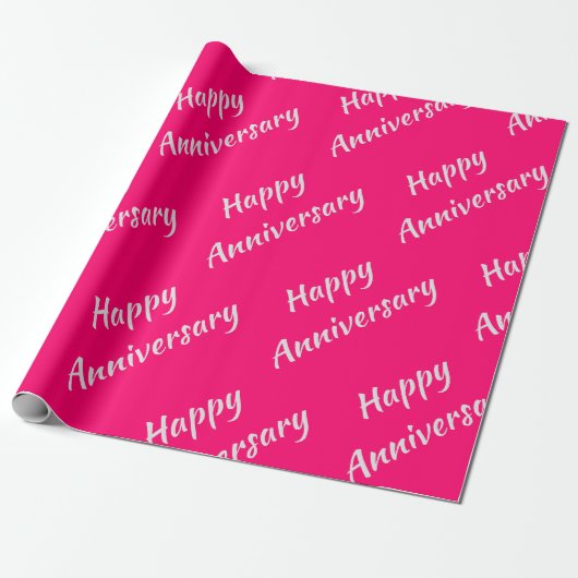 Lebendige Himbeere Geschenkpapier (Ungerollt)