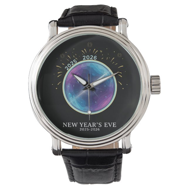 Lebendige himmlische Uhr Silvesterparty 2026 (Vorderseite)