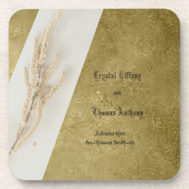 Lebendige Hochzeitsfavoriten für den Untersetzer