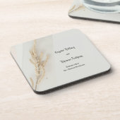 Lebendige Hochzeitsfavoriten für den Untersetzer (Linke Seite)