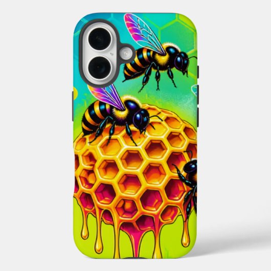 Lebendige Honigbiene-Handyhülle Case-Mate iPhone Hülle (Rückseite)