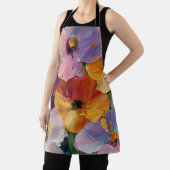 Lebendige Impasto-Blumenmalerei-Schürze Schürze (InSitu)
