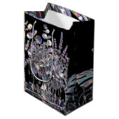 Lebendige Impasto-Farben-Explosion Geschenktasche Mittlere Geschenktüte (Vorderseite Schrägansicht)