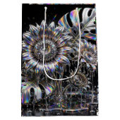 Lebendige Impasto-Farben-Explosion Geschenktasche Mittlere Geschenktüte (Rückseite)