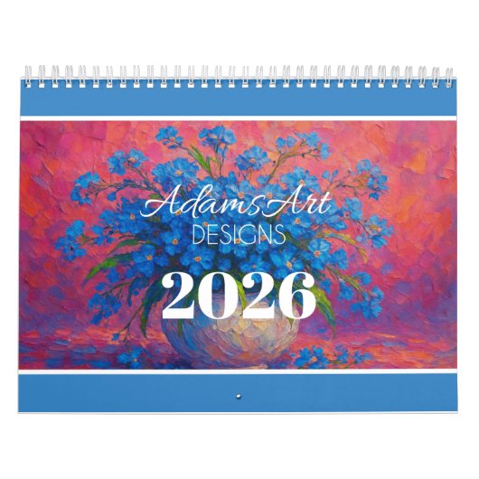 Lebendige impressionistische Blumenmotive Kalender (Titelbild)