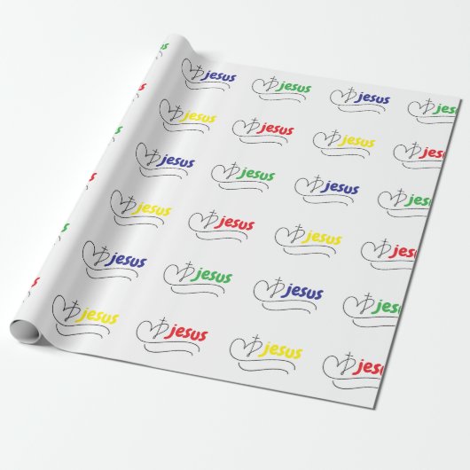 Lebendige Jesus-Liebe Christliche Geschenkpapier (Ungerollt)