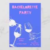 Lebendige Junggesellinnen-Abschiedswochenende-Einl Einladung (Vorderseite)