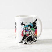 Lebendige Kaffeemaschinen einfach Kaffee hinzufüge Kaffeetasse (VorderseiteRechts)