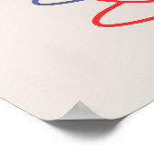 Lebendige Kaffeetassen Kunst Poster (Ecke)