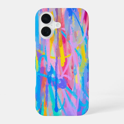 Lebendige Kaskade iPhone 16 Hülle (Rückseite)