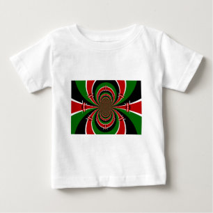 Lebendige Kenia-Vision: Gespiegelte kenianische Fl Baby T-shirt