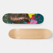 Lebendige King Cobra Drip Art Illustration Skateboard (Horizontal)