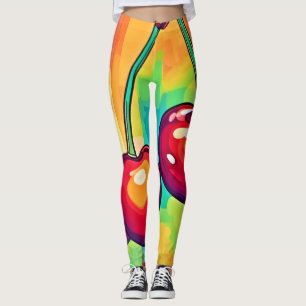 Lebendige Kirschkunst Leggings