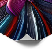 Lebendige Kondor Bird-Rast-Baumzweig Poster (Ecke)