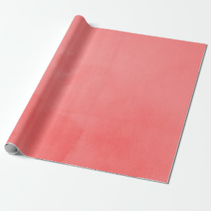 Lebendige Korallen-Wasserfarbe Geschenkpapier
