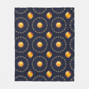 Lebendige kosmische Kunstwerke Fleecedecke