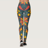 Lebendige künstlerische Leggings - Nahtlose Wohnge (Rückseite)