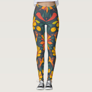 Lebendige künstlerische Leggings - Nahtlose Wohnge