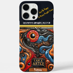 Lebendige Kunstwerke mit auffälligen Augendetails iPhone 16 Pro Max Hülle
