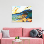 Lebendige Küstenlandschaft Leinwanddruck (Insitu (Wohnzimmer))