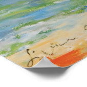 Lebendige Küstenlandschaft Poster (Ecke)