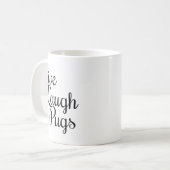 Lebendige Lachende Mops Kaffeetasse (Vorderseite Links)