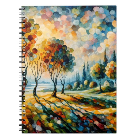 Lebendige Landschaft Notizblock (Vorderseite)