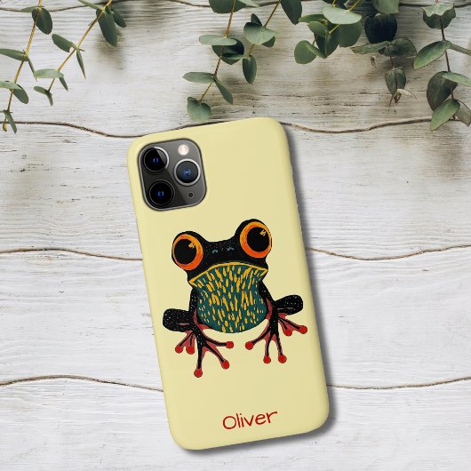 Lebendige Laubfrosch-Illustration Case-Mate iPhone Hülle