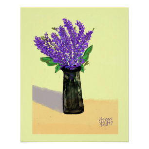 Lebendige Lavendelblumen, Naturinspiration Poster