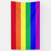 Lebendige, lebendige, farbenfrohe, schwule Pride-R Banner (Vertikal)
