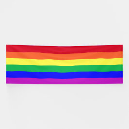 Lebendige Lebhafte Farben LGBTQ Klassische Regenbo Banner