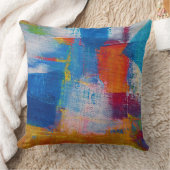 Lebendige Leinwand Abstracte Kunst Kissen (Decke)