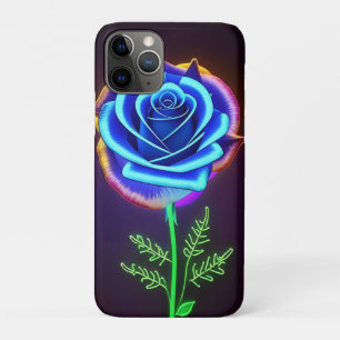 Lebendige leuchtende Blume mit Neon-Akzente Case-Mate iPhone Hülle