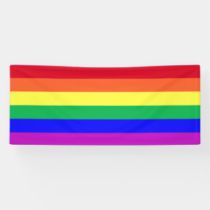 Lebendige leuchtende Farben LGBTQ Klassische Regen Banner