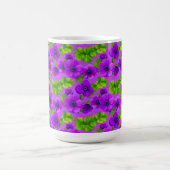 Lebendige lila Anemonenblüten Kaffeetasse (Mittel)