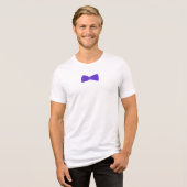 Lebendige lila Fliege – Klassische Mode Tri-Blend Shirt (Vorderseite voll)