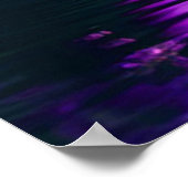 Lebendige Lotus Blossom auf Wasser Poster (Ecke)