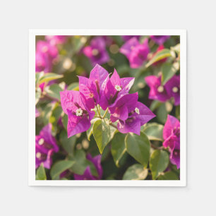 Lebendige Magenta-Lila-Bougainvillea-Blüte Serviette