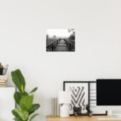 lebendige Makrofotografie in Schwarzweiß Poster (Heimbüro)