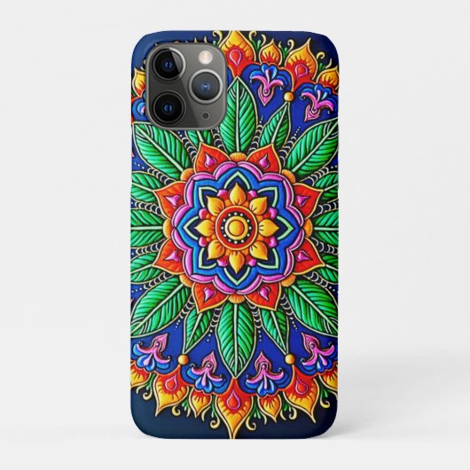 Lebendige Mandala-Kunst Case-Mate iPhone Hülle (Rückseite)